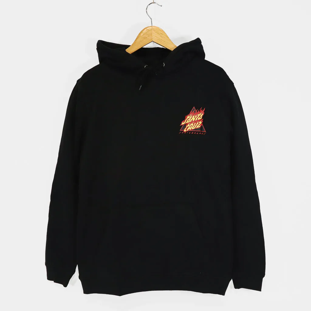 Santa Cruz - Flamed Not A Dot Pullover Hooded Sweatshirt - Black