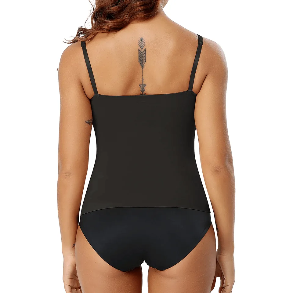 Seamless Firm Control Compression Shapewear Camisole Tank With Adjustable Straps