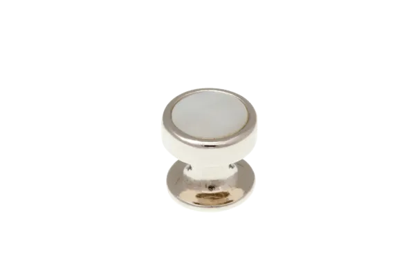 Single Round Mother of Pearl Dress Stud
