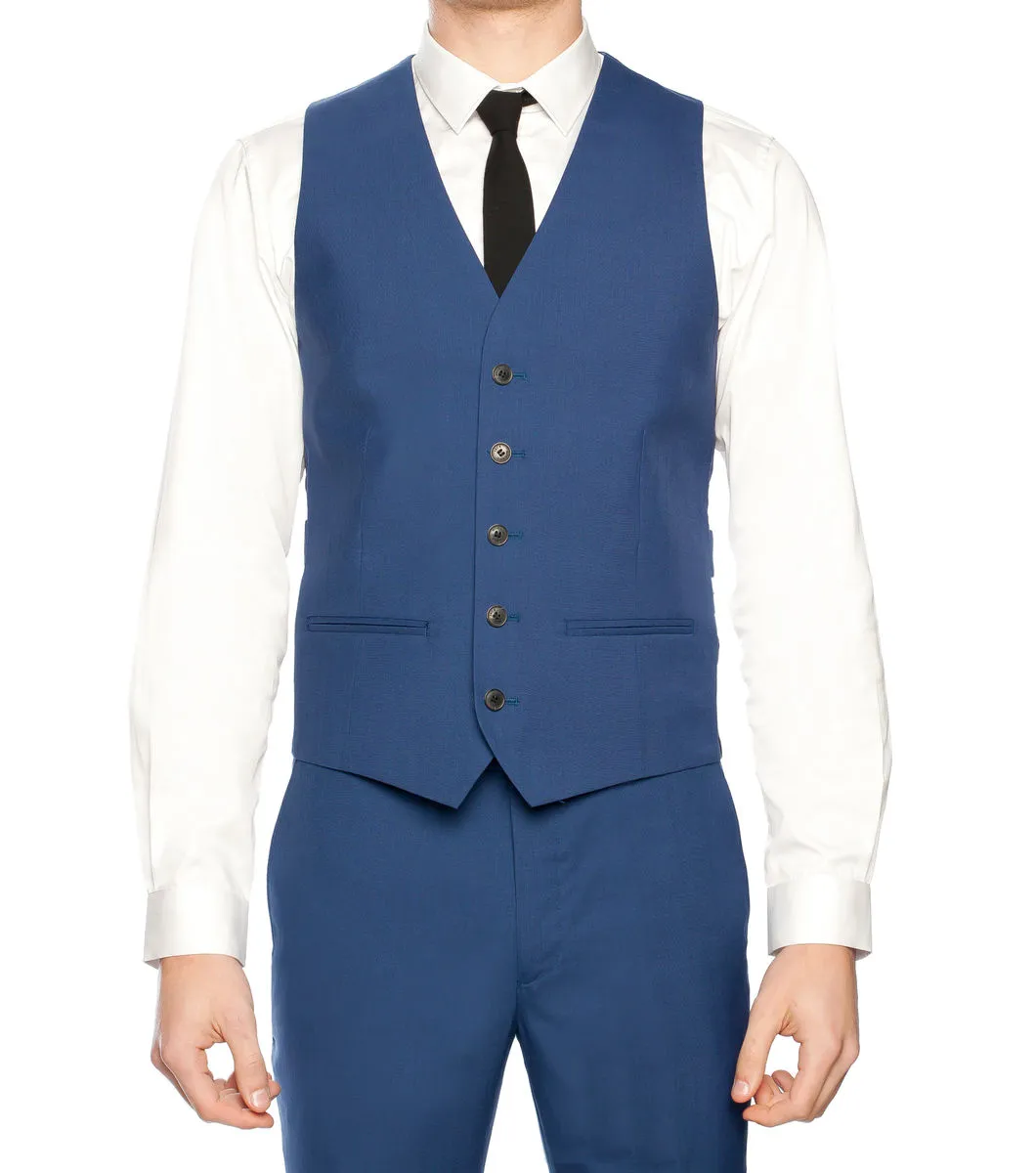 Slim Cobalt Waistcoat