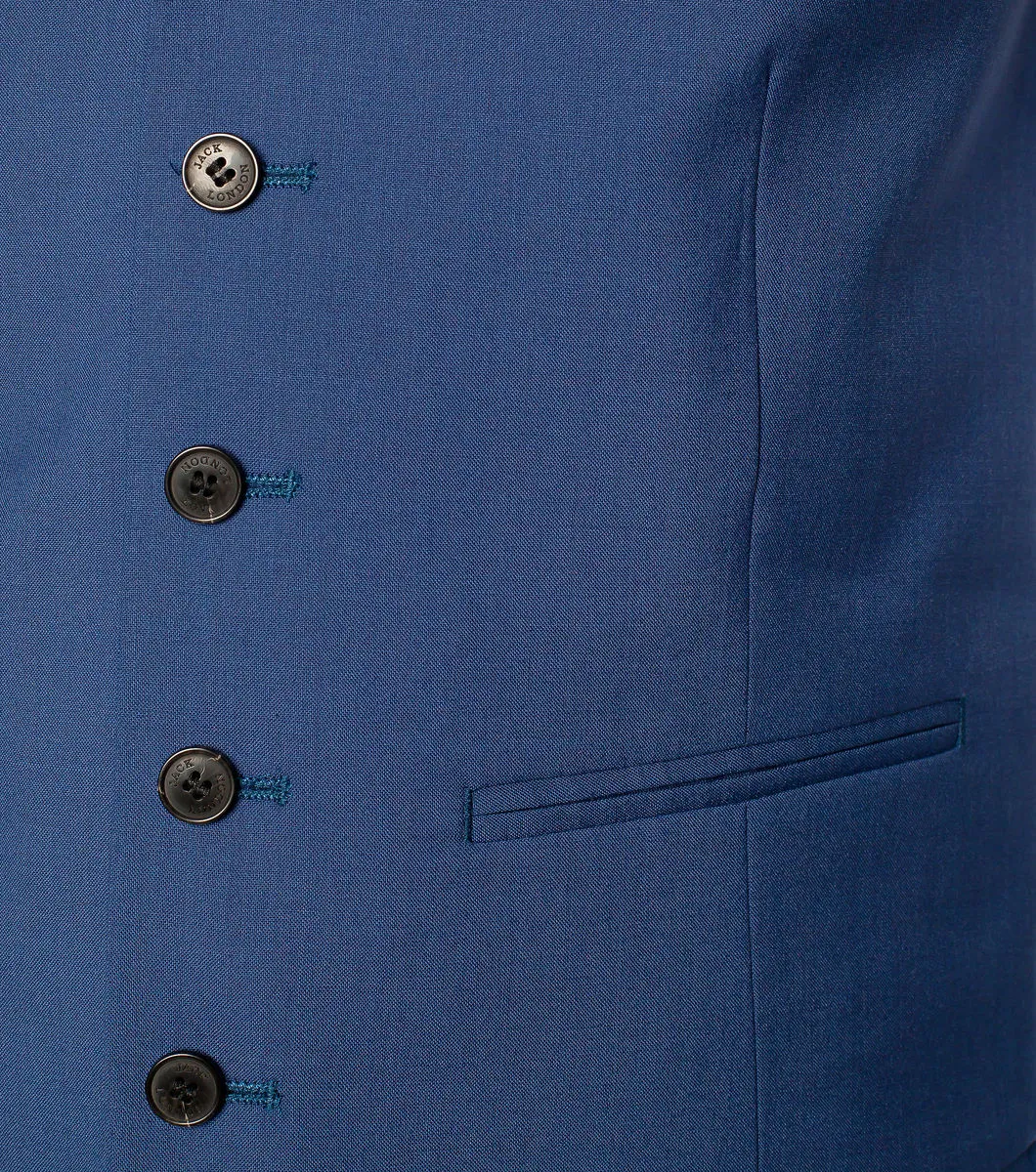 Slim Cobalt Waistcoat