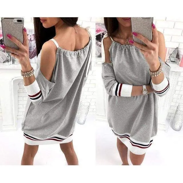 Slit Sleeve Strap Dress