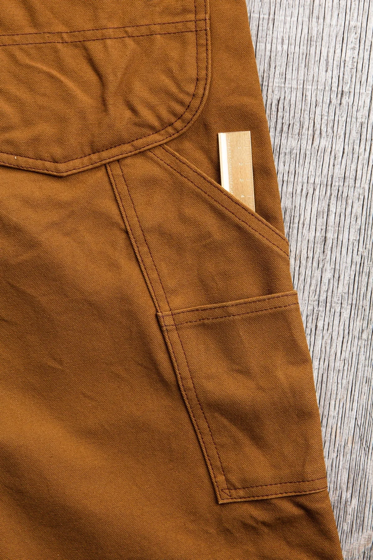 [SUN BLEACHED] Sugar Cane 13oz. Brown Duck Work Pants SC41824