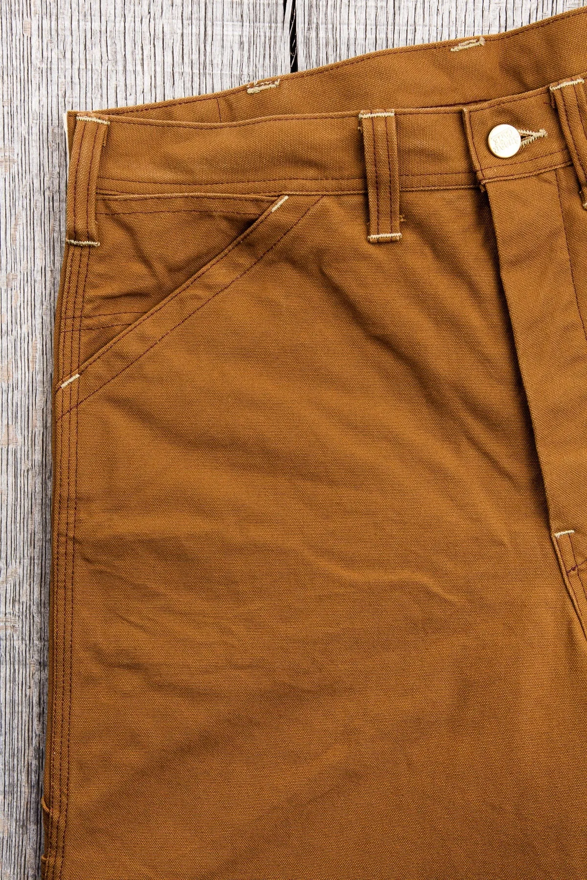 [SUN BLEACHED] Sugar Cane 13oz. Brown Duck Work Pants SC41824
