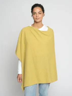 THE CLASSIC PONCHO | Marled Yellow