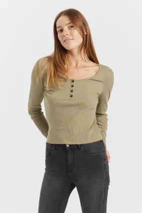 Toni Long Sleeve Green Agate