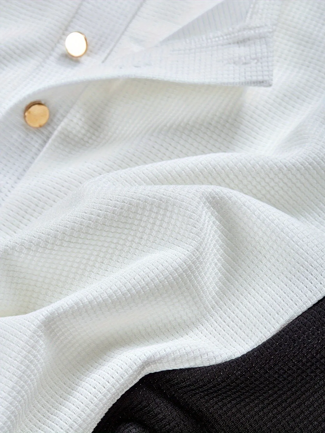 TruiMan - Heren Wafelgebreide Lange Mouw Henley Shirt met Contrasterende Panelen