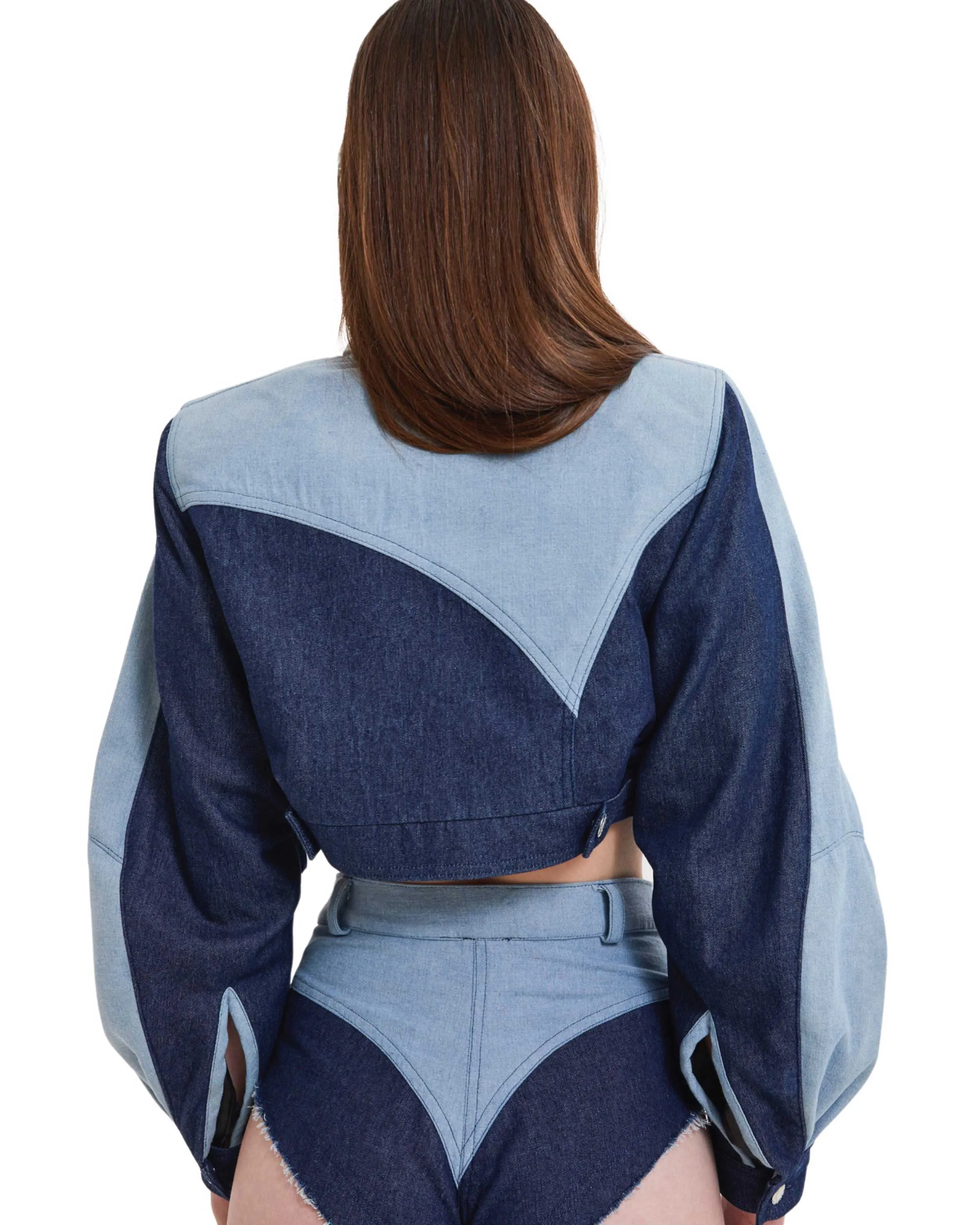 Two-Tone Denim Jacket