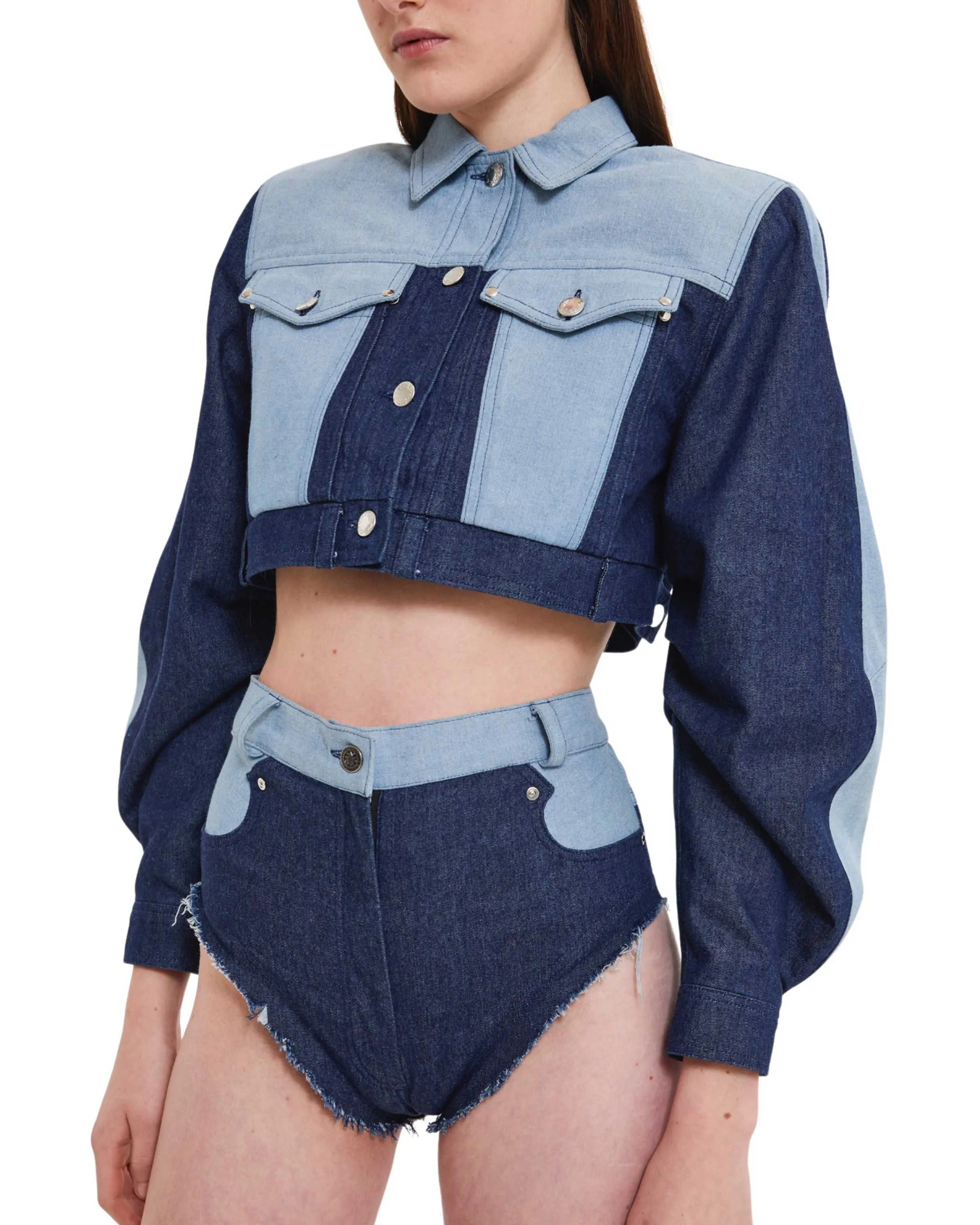 Two-Tone Denim Jacket