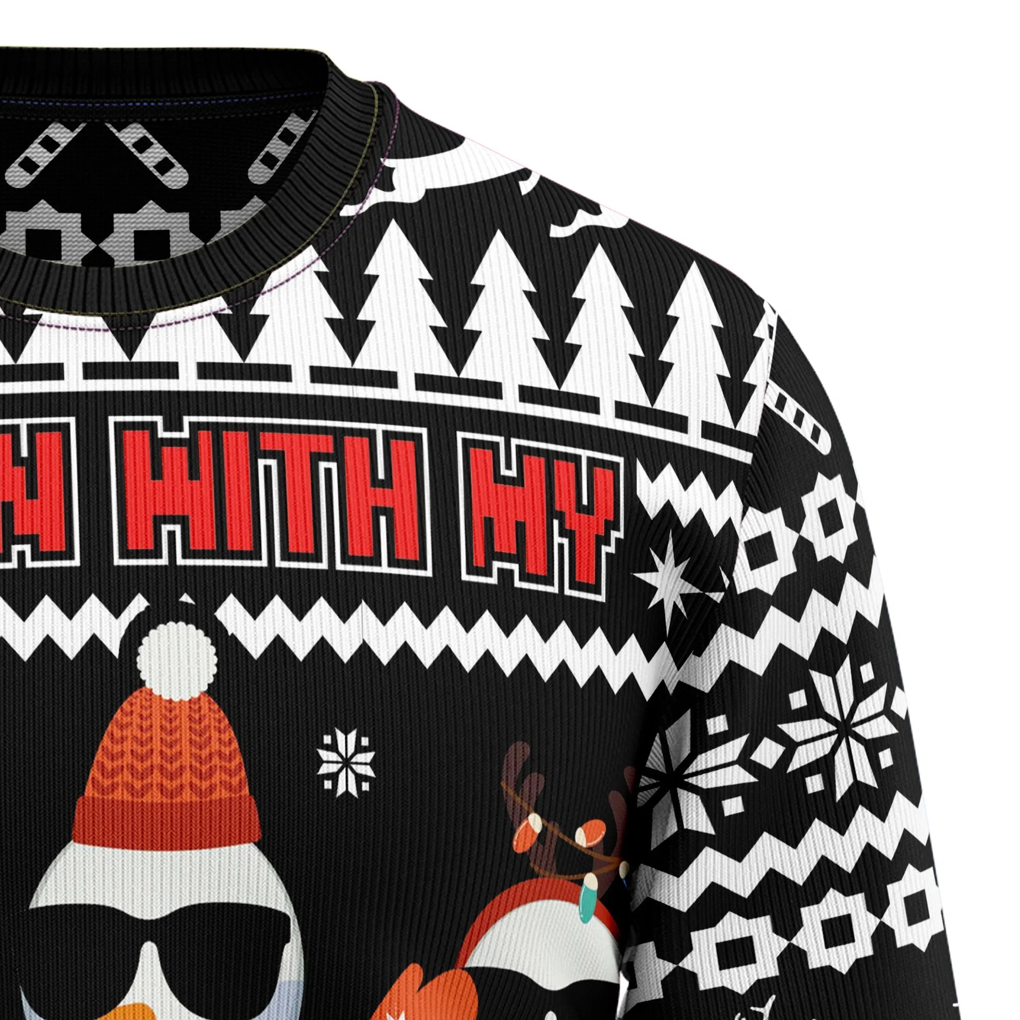 Ugly Sweater JulesRoche All-Over-Print Cotton Winter Apparel