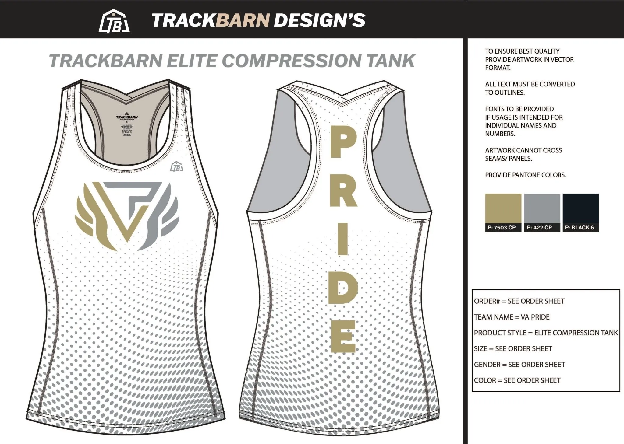 VA-Pride- Womens Compression Tank