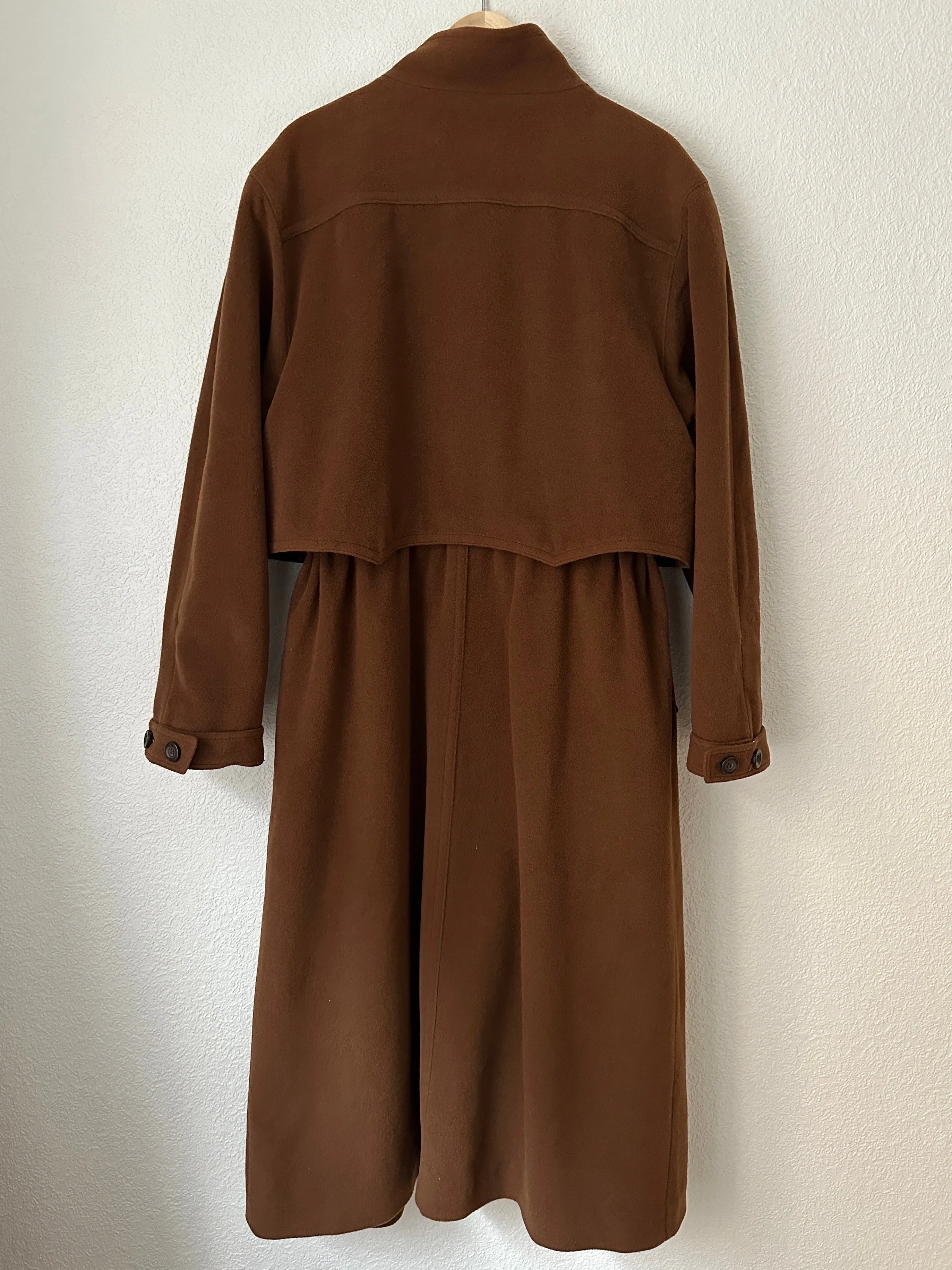 Vintage Brown Wool Coat, size EU42
