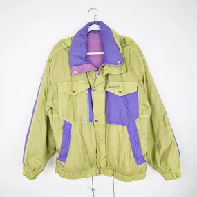 Vintage green purple Ski Jacket men Size M