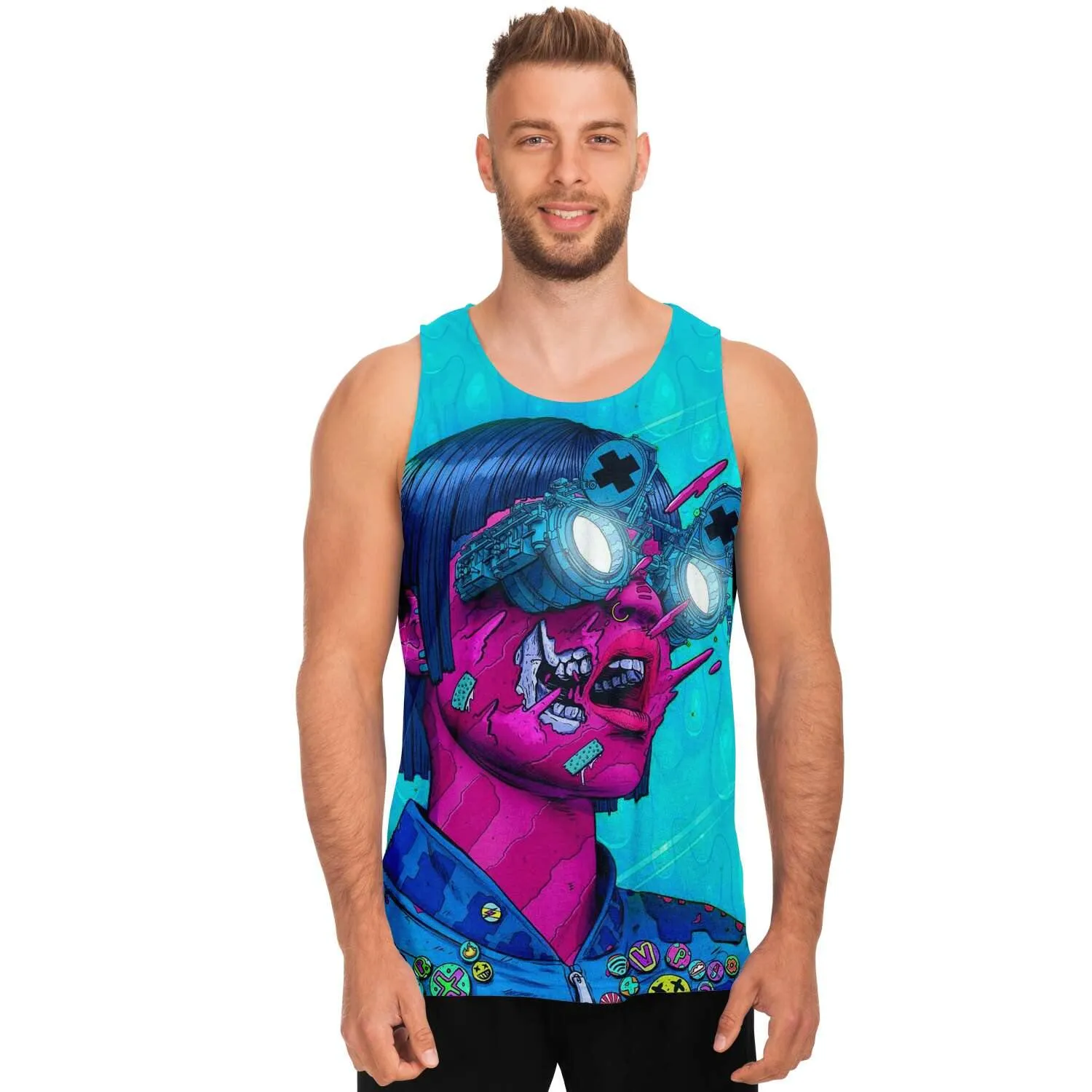 Virtual Trippy Unisex Tank Top