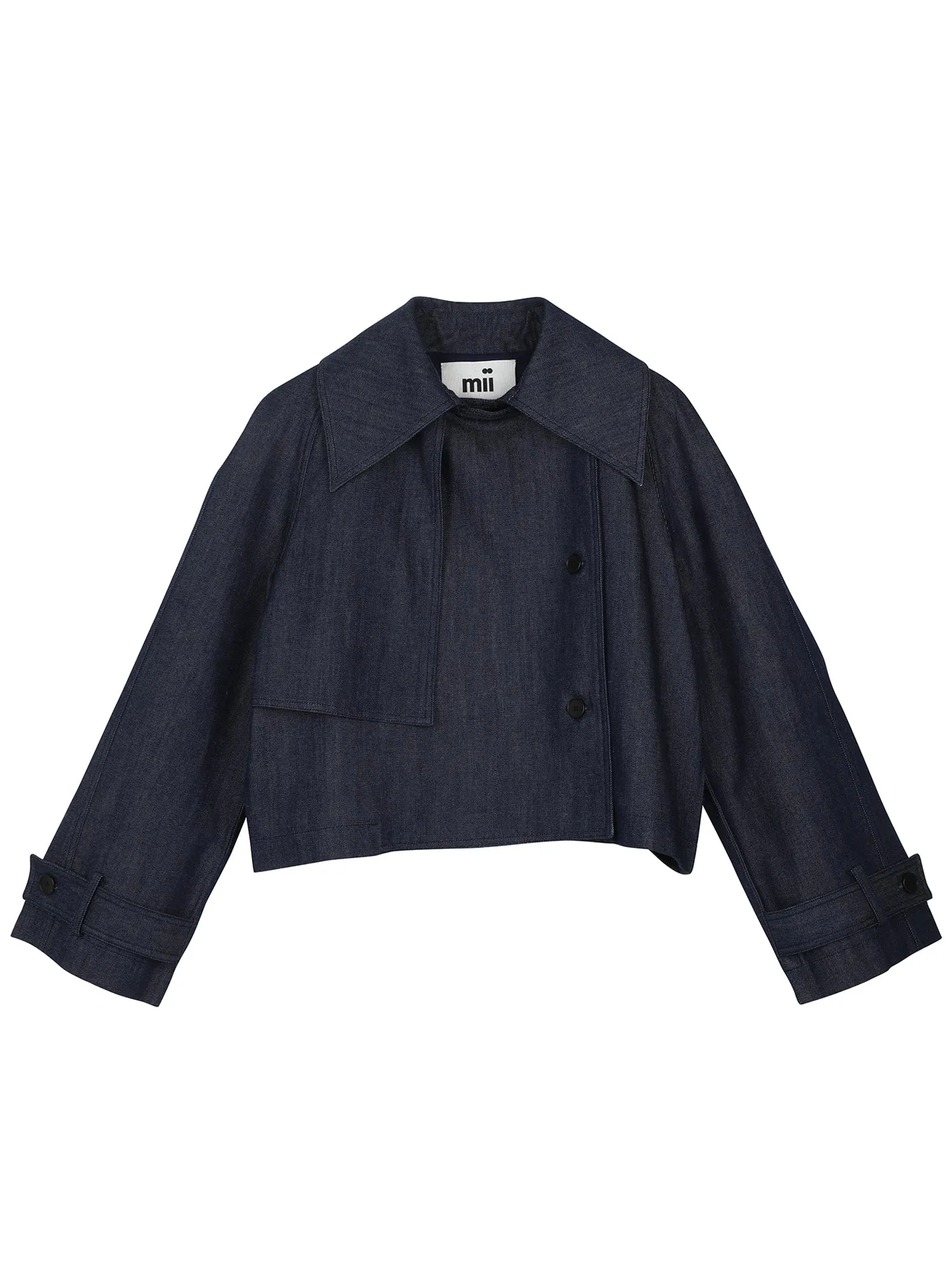 VOLVER CROPPED DENIM JACKET INDIGO