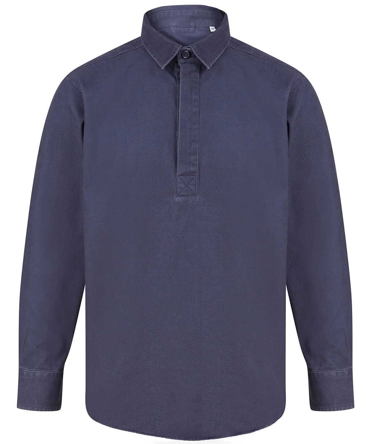 Washed Navy - Pullover drill shirt