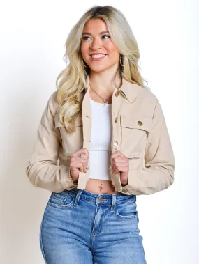 Wear It Out Front Pocket Crop Jacket
