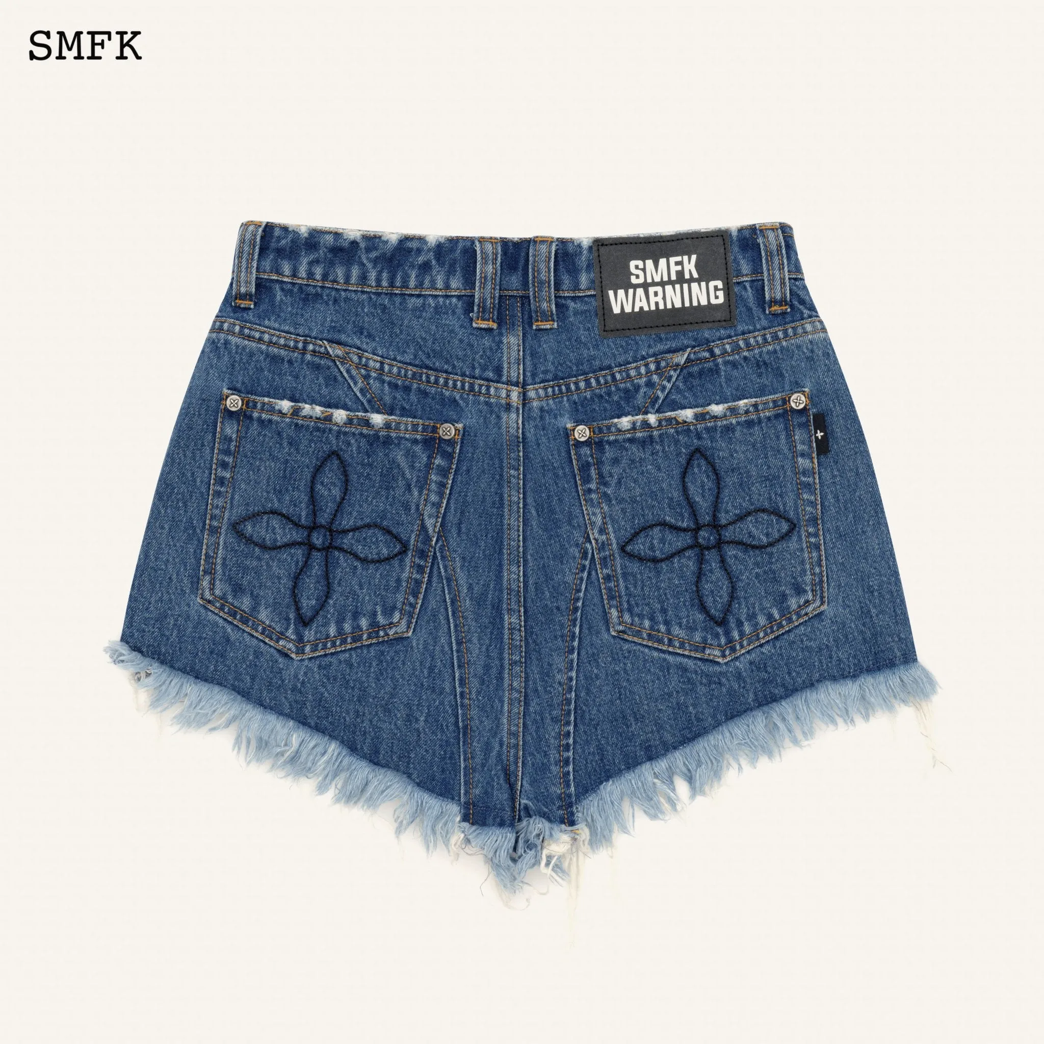 WildWorld Ocean Blue Cowboy Short Jeans