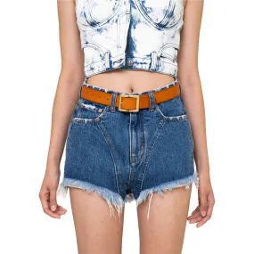 WildWorld Ocean Blue Cowboy Short Jeans