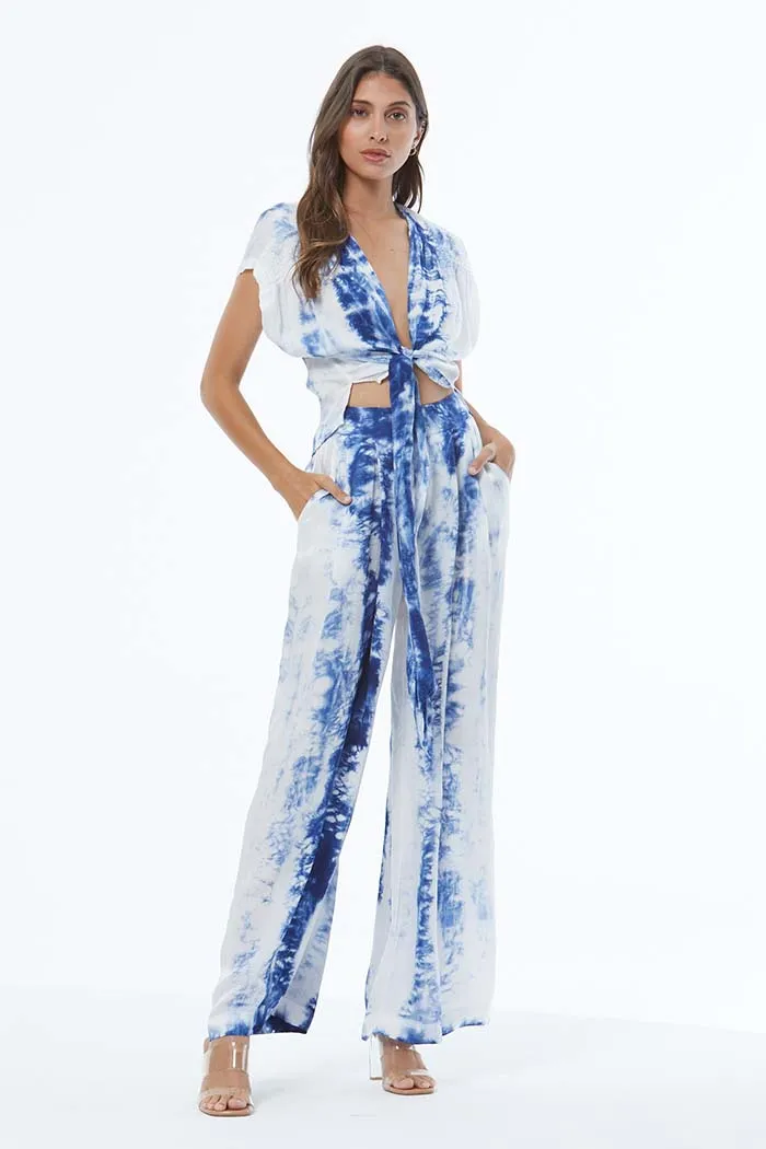Wind Wrap Top // Cobalt Feather ~ NO RETURNS