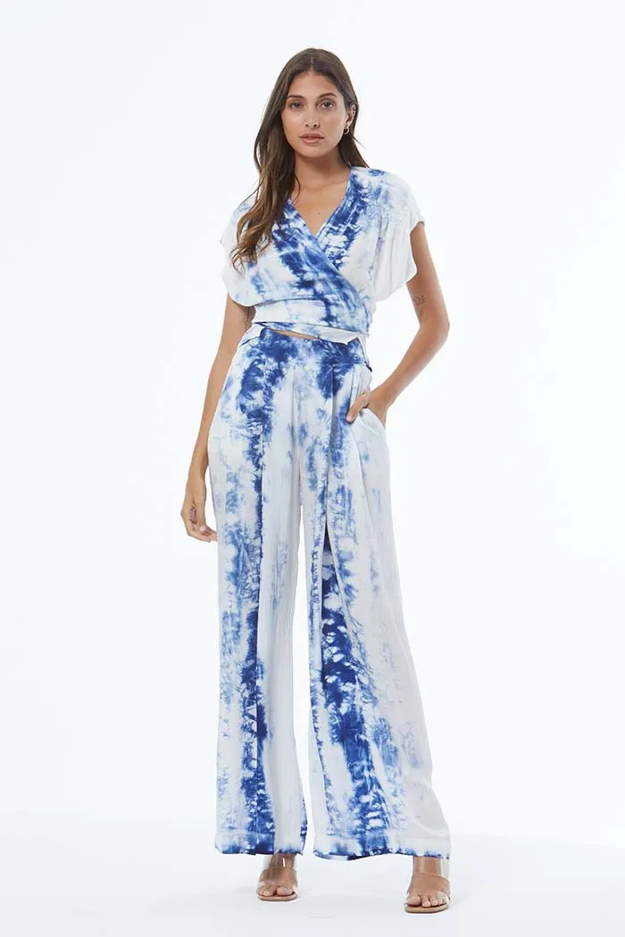Wind Wrap Top // Cobalt Feather ~ NO RETURNS