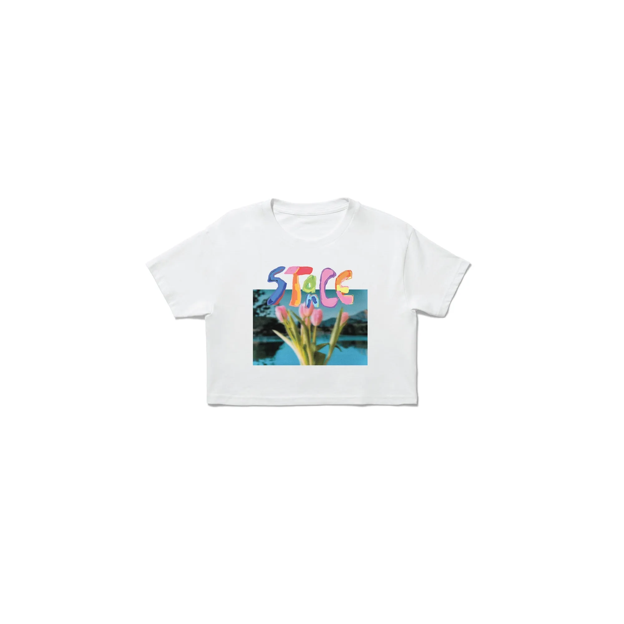 WOMEN'S BRING ME FLOWERS CROP T-SHIRT