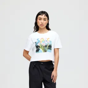 WOMEN'S BRING ME FLOWERS CROP T-SHIRT