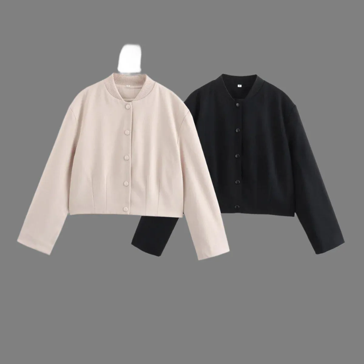 Women’s polyester jacket with pockets