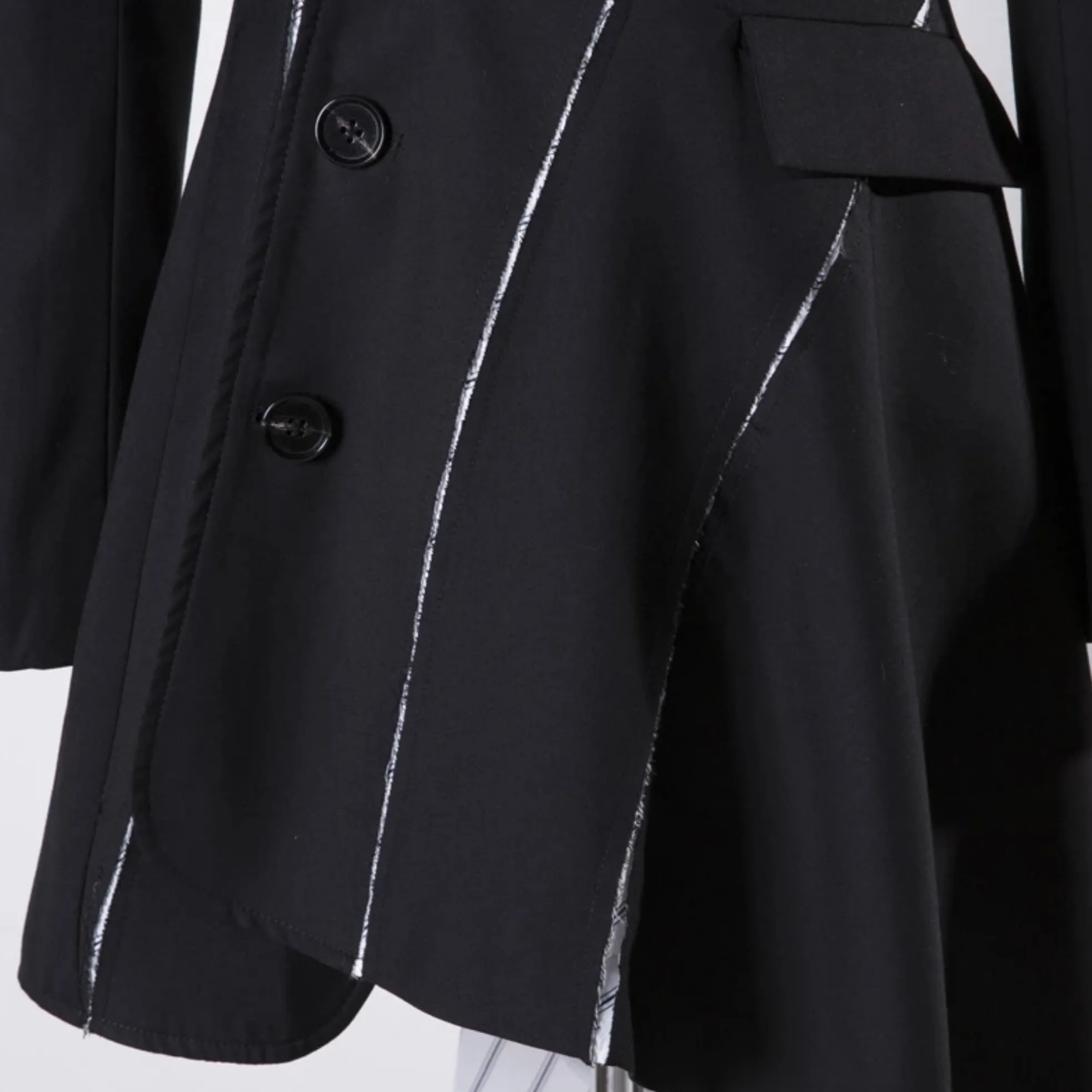 Women's Spring/Summer Long-Sleeve Coat With Buttons