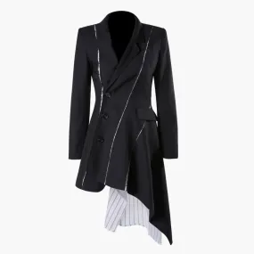 Women's Spring/Summer Long-Sleeve Coat With Buttons