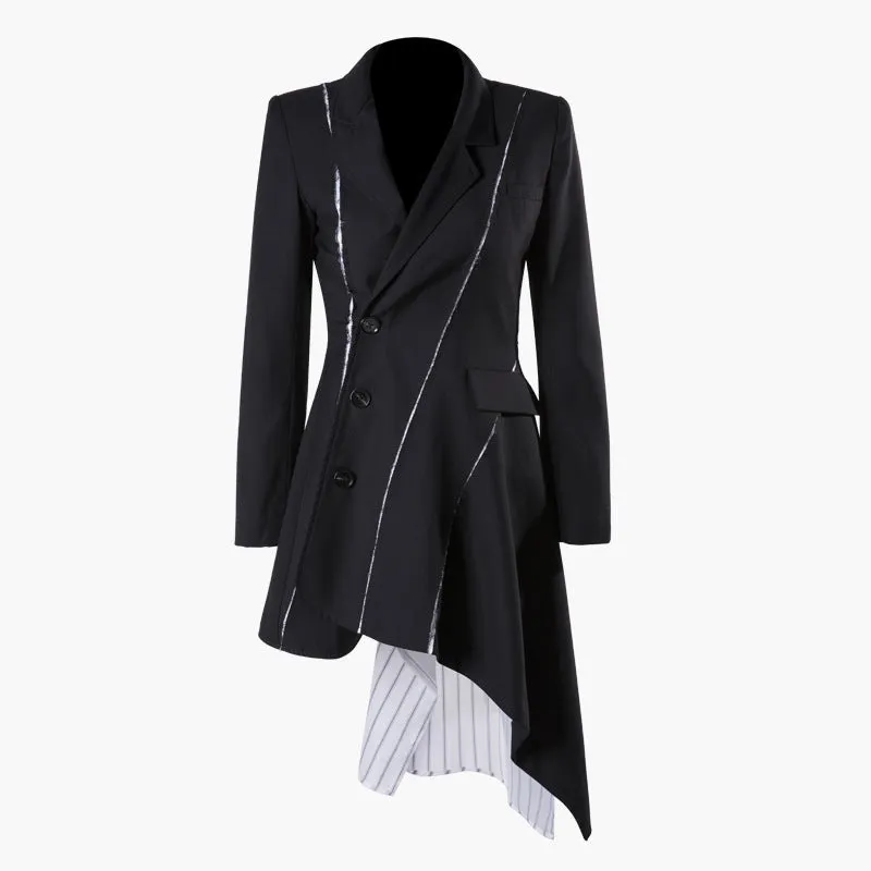 Women's Spring/Summer Long-Sleeve Coat With Buttons